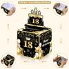 18th Birthday Money Box for Boys Girls, 18 Years Old Birthday Decorations, Fun Pull-Out Cash Gift Box for Parties, Ideal for 18th Birthday Surprises with 35PCS Bags view 4