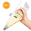 100 Pcs Disposable Piping bags, Anti Burst Pastry Bag - Thickened Pastry Bags, Tipless Piping bags For Royal Icing, Ideal for Cakes And Cookies Decoration (12 Inch) view 2