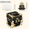13th Birthday Money Box for Boys Girls, 13 Years Old Birthday Decorations, Fun Pull-Out Cash Gift Box for Parties, Ideal for 13th Birthday Surprises with 35PCS Bags view 2