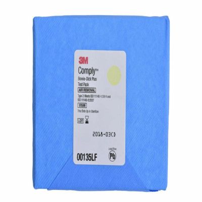 3M Comply Bowie-Dick Plus Test Pack with Early Warning Test Sheet, 00135LF, 6 Each/Bag 5 Bag/case