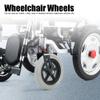 RYGVPR 7 Inch Rubber Front Wheels for Wheelchairs, for Disabled Elderly Wheelchair Accessory Load 120kg view 2