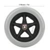 RYGVPR 7 Inch Rubber Front Wheels for Wheelchairs, for Disabled Elderly Wheelchair Accessory Load 120kg view 3