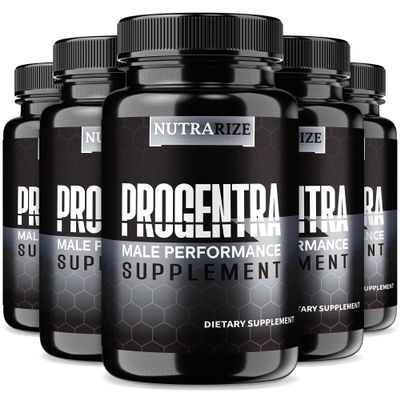(5 Pack) Progentra Male Pills, Comprehensive Formula For a Holistic Approach, Natural Support For Men To Sustain Muscle, Endurance and Overall Health, Official Progentra Performance (300 Capsules)