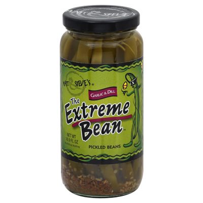 T.he Extreme Bean Garlic and Dill Pickled Beans 16 oz (Pack of 6)