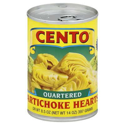C.ento Quartered Artichoke Hearts in Brine 14 oz (Pack of 12)