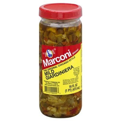 M.arconi Mild Giardiniera 16 oz (Pack of 12)