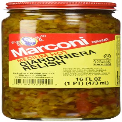 M.arconi Medium Giardiniera Relish 16 oz (Pack of 12)
