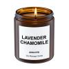 ANSOYER Premium Soy Massage Candle for Relaxation  7oz Massage Oil Candle with Sweet Almond Oil  Reusable Eco-Friendly Jar- (Chamomile Lavender) view 1