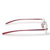 Visualites Rectangle Lightweight Aluminum Rimless Reading Glasses for Men & Women Model X view 3