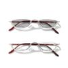 Melrose Photochromic Rhinestone Reading Glasses Half Moon Oval Reading Glasses Comfortable Red Frame (RED, 0, x) view 1