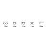 Melrose Photochromic Rhinestone Reading Glasses Half Moon Oval Reading Glasses Comfortable Red Frame (RED, 0, x) view 2