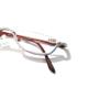 Melrose Photochromic Rhinestone Reading Glasses Half Moon Oval Reading Glasses Comfortable Red Frame (RED, 0, x) view 4