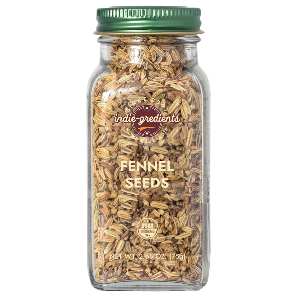 Fresh Fennel Seeds (Saunf) - 100% Pure Spice for Enhanced Flavor in Recipes and Herbal Infusions (0.3 ounce)