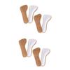 4 Pairs Cork Cropped Insole Adhesive Insoles Anti Insoles Shoes Inserts High Heels Insoles Absorption Insoles Cork Shoes Insoles Cork Insoles Men and Women Emulsion Half Size pad/604 view 1