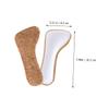 4 Pairs Cork Cropped Insole Adhesive Insoles Anti Insoles Shoes Inserts High Heels Insoles Absorption Insoles Cork Shoes Insoles Cork Insoles Men and Women Emulsion Half Size pad/604 view 4