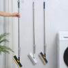2 in 1 Floor Brush Scrubber, 180 Degree Rotating Long Handle Grout Brush Stiff Bristle Tile Brush for Cleanse Bathroom Kitchen (White) view 3