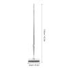 2 in 1 Floor Brush Scrubber, 180 Degree Rotating Long Handle Grout Brush Stiff Bristle Tile Brush for Cleanse Bathroom Kitchen (White) view 4