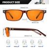 ANYLUV Blue Light Glasses Men Woman, Blue Light Blocking Glasses for Computer Gaming, Eye Strain Relief Eye Protection view 4