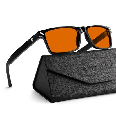 ANYLUV Blue Light Glasses Men Woman, Blue Light Blocking Glasses for Computer Gaming, Eye Strain Relief Eye Protection