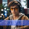 ANYLUV Blue Light Glasses Men Woman, Blue Light Blocking Glasses for Computer Gaming, Eye Strain Relief Eye Protection view 2