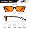 ANYLUV Blue Light Glasses Men Woman, Blue Light Blocking Glasses for Computer Gaming, Eye Strain Relief Eye Protection view 3