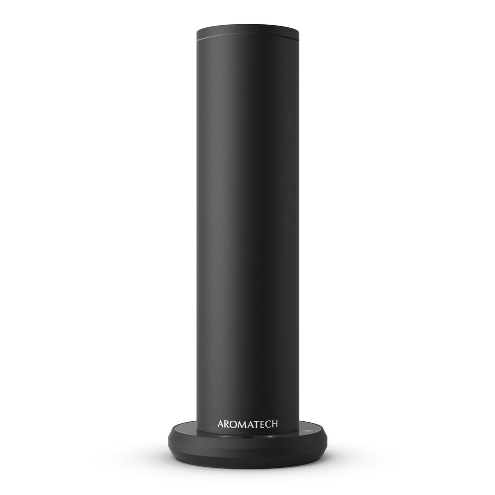 AromaTech New AroMini BT Plus Scent Diffuser w/Bluetooth Cold-Air Diffusion Scent Machine for Home, Office, Hotel, Spa Nebulizing Diffusion System for Essential Oil Blends (Black)