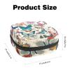 Sanitary Napkin Storage Bag for Women Cute, Feminine Menstruation Pad Holder for Period, Portable Zipper Menstrual Pad Bags Cute Butterfly Pattern view 2