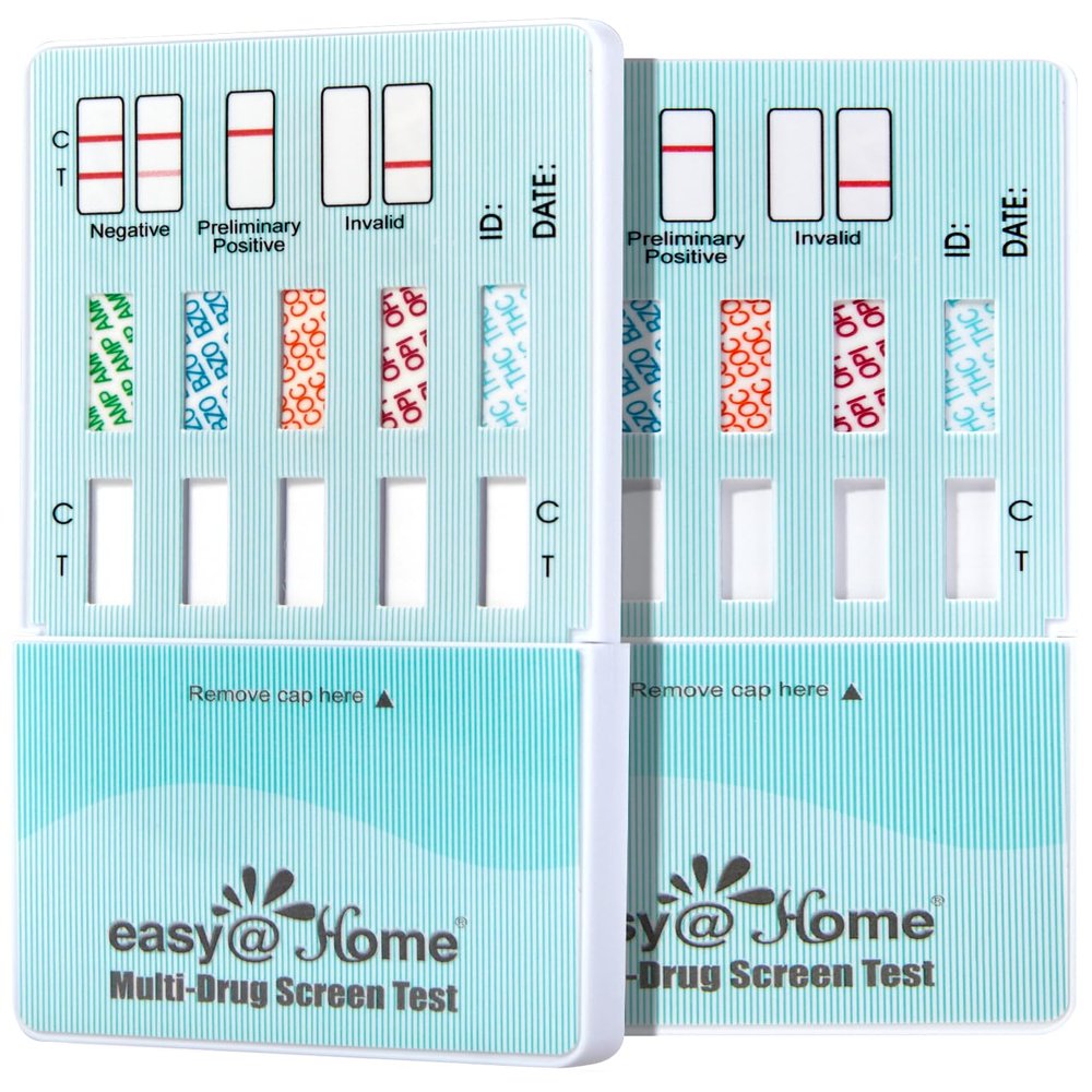 Easy@Home 5 Panel Urine Drug Test Kit, Multi Drug Screening Test, 3 Pack