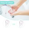 12pcs Arch Support Insoles, Transparent Gel Self-Adhesive Arch Support Shoe Inserts Soft Silicone Foot Arch Cushions Arch Comfort Pads for Women High Heels Sandals Flat Shoes view 4