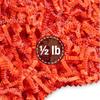 FRILLZ Crinkle Cut Paper Shred Filler for Baskets, Gifts, Packing and Protecting your Halloween, Fall Festival, Birthday and other events (1/2 pound, Orange) view 1