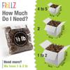 FRILLZ Crinkle Cut Paper Shred Filler for Baskets, Gifts, Packing and Protecting your Halloween, Fall Festival, Birthday and other events (1/2 pound, Orange) view 2