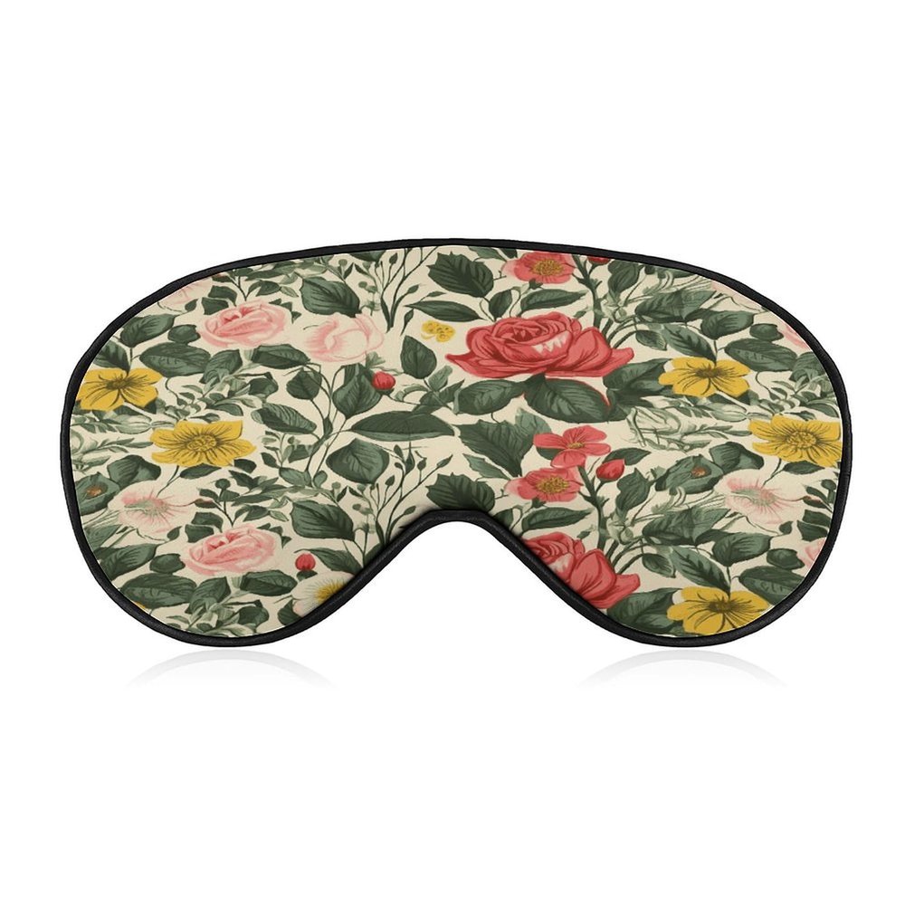 Eye Mask, Rose Printed Sleeping Eye Mask,Night Eye Mask,Blackout Sleeping Eye Mask,Travel Eye Mask