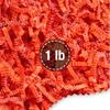 FRILLZ Crinkle Cut Paper Shred Filler for Baskets, Gifts, Packing and Protecting your Halloween, Fall Festival, Birthday and other events (1 pound, Orange) view 1