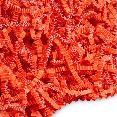 FRILLZ Crinkle Cut Paper Shred Filler for Baskets, Gifts, Packing and Protecting your Halloween, Fall Festival, Birthday and other events (2 pound, Orange)