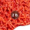 FRILLZ Crinkle Cut Paper Shred Filler for Baskets, Gifts, Packing and Protecting your Halloween, Fall Festival, Birthday and other events (2 pound, Orange) view 2