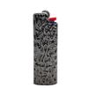 Lucklybestseller Metal Lighter Case Cover Holder Water Ripple Engraving for BIC Full Size Lighter J6 (Black) view 1