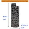 Lucklybestseller Metal Lighter Case Cover Holder Water Ripple Engraving for BIC Full Size Lighter J6 (Black) view 2
