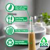Bamboo Interdental Brushes, Natural Go Betweens - Pack of 16, Ultra Soft Wide Bristles for Gentle Gum and in Between Teeth Cleaning, with Sustainable Dental Tools and Biodegrable Gum flossers view 2