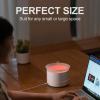 200ml Essential Oil Diffuser, Quiet Aromatherapy Mist Diffusers for Essential Oils, Cool Mist Air Humidifier Ultrasonic Oil Diffuser, 7 Colors Light for Bedroom, Home Office SPA Yoga (White) view 2