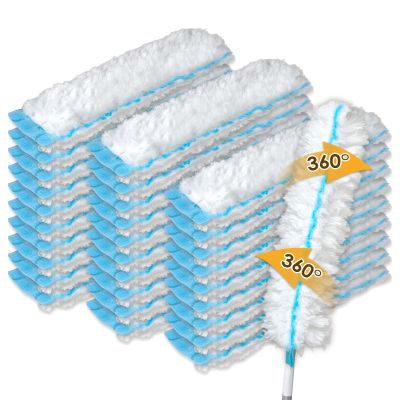 (30 Count) Duster Refills Compatible with Bona Extendable Dusting Kit and The Bona Compact Dusting Kit, Disposable Dust Removal Brush Heads for Electronics, Furniture, Car Interior