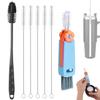 6pcs Bottle Cleaner Brush Set for Yeti, 5pcs Stainless Steel Nylon Straw Cup Lid Brushes Plastic Water Bottle Straw Cleaning Brush Compatible with Yeti 25/26/35/42oz view 1