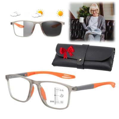 IVYDREVER Reading Glasses Men, Sports Ultra-Light Anti-Blue Light Presbyopic Glasses