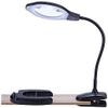 Magnifier Loupe Magnifier with Light, 2X 4X Desktop Clamp-on 2 in 1 Magnifying Lamp,Reading Magnifying Glass with Stand, Daylight Bright Led Lights Flexible Gooseneckfor Hobbi view 1