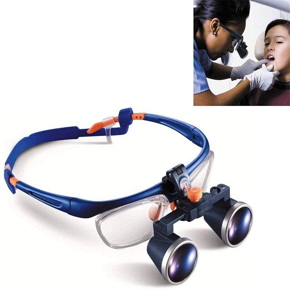 Magnifying Glass Headband Magnifier, Handheld Digital Magnifier, Medical Dental Surgical Loupes 2.5X 3.5X Binoculars Magnifier Profession Headband Magnifying Glass Hobbies,Reading,Jewelry Loupe,Crafts