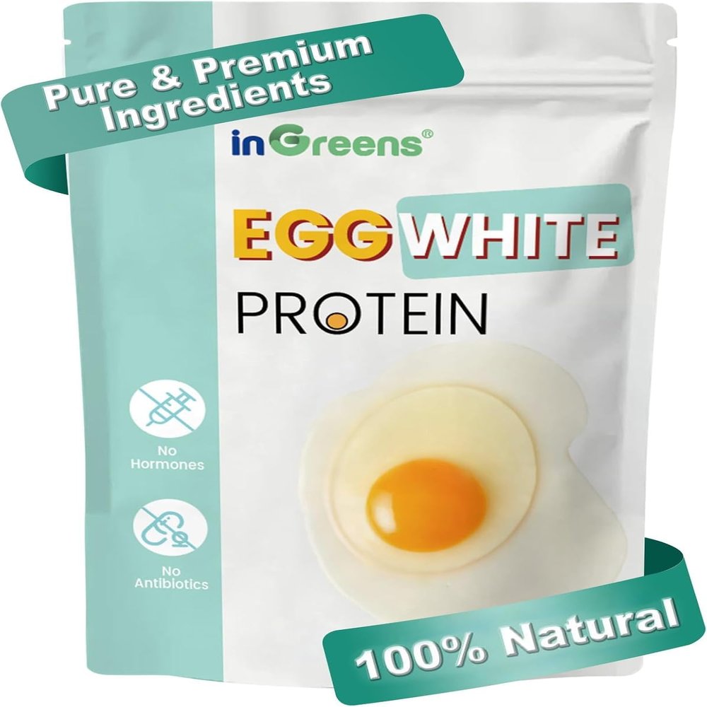 inGreens 10 Oz Dried Egg White Protein Powder, Gluten-Free & Non-GMO & Soy-Free Egg Whites, Made in USA, Versatile for Cooking & Baking, Long-Term Storage Ready Blend