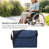 Wheelchair Bag, Quilted Cotton Hanging Wheel Chair Accessories Wheelchair Accessories Bags for Wheelchair Scooter Trolley (Navy Blue) view 2