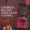 BeeMax Dark Chocolate Covered Dried Cherry Sticks - 3.5 oz Resealable Pouch (Pack of 1) - Non-GMO, Premium Belgian dark chocolate Covered Fruit Sticks - Great for Snacking, Gifting & Dessert Treats view 3