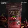 BeeMax Dark Chocolate Covered Dried Cherry Sticks - 3.5 oz Resealable Pouch (Pack of 1) - Non-GMO, Premium Belgian dark chocolate Covered Fruit Sticks - Great for Snacking, Gifting & Dessert Treats view 4