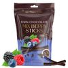 BeeMax Dark Chocolate Covered Dried Mix Berry Sticks - 3.5 oz Resealable Pouch (Pack of 1) - Non-GMO, Premium Belgian Dark Chocolate Covered Fruit Sticks - Great for Snacking, Gifting & Dessert Treats