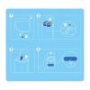 ddjjjpkv Vacuum cleaner Floor Cleaner 300ml Compatible For Dreame L10s Ultra /S10 PRO Plus Robot Mop Cleaning Solution.(Blue-2) view 4